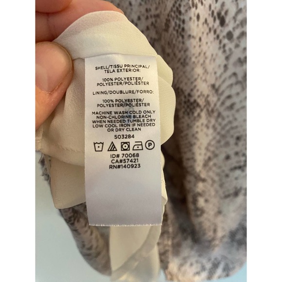 Loft xs cute lightweight airy snakeskin tank blouse 0008 - Picture 5 of 8